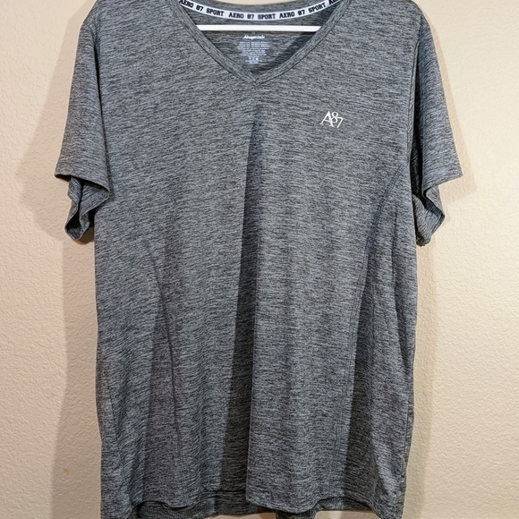 1X A87 Sport V-Neck by Aeropostale in Heather Gray - Picture 2 of 2
